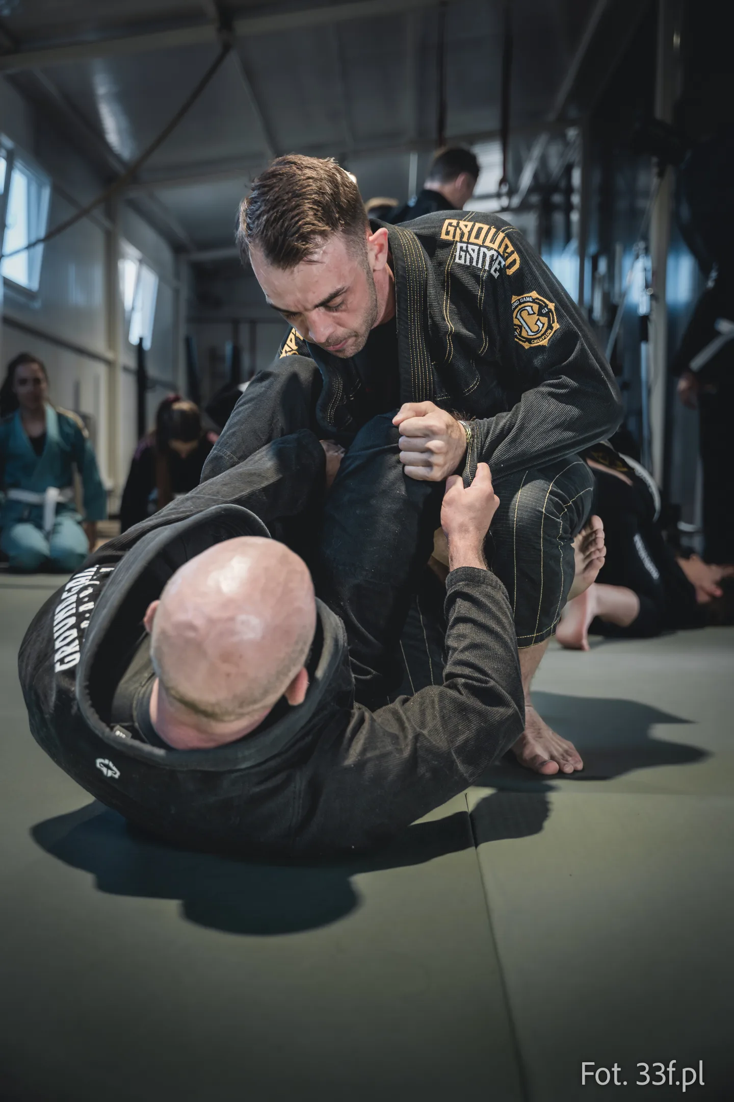 Walka BJJ na macie